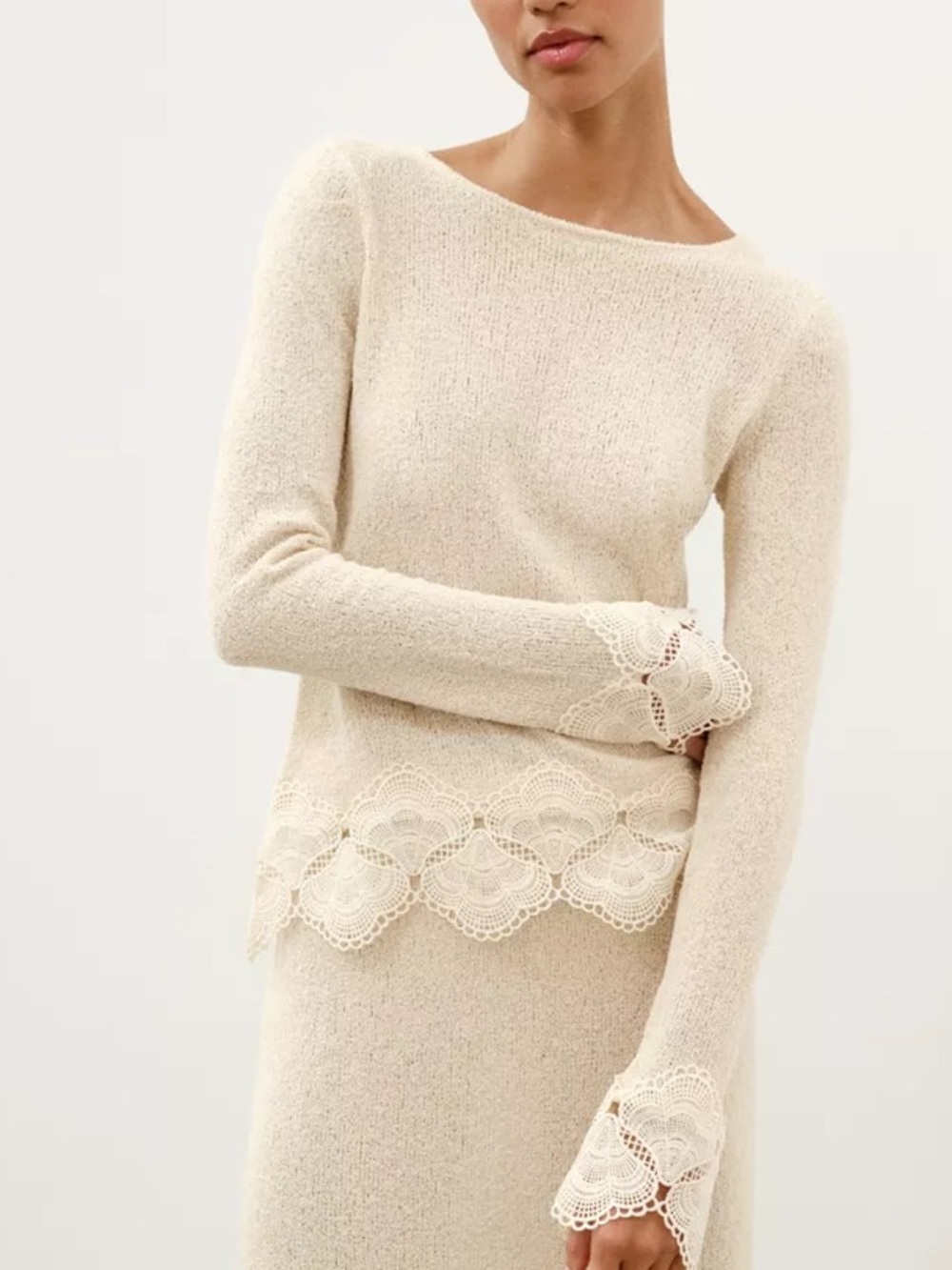 Zara rustic crochet top